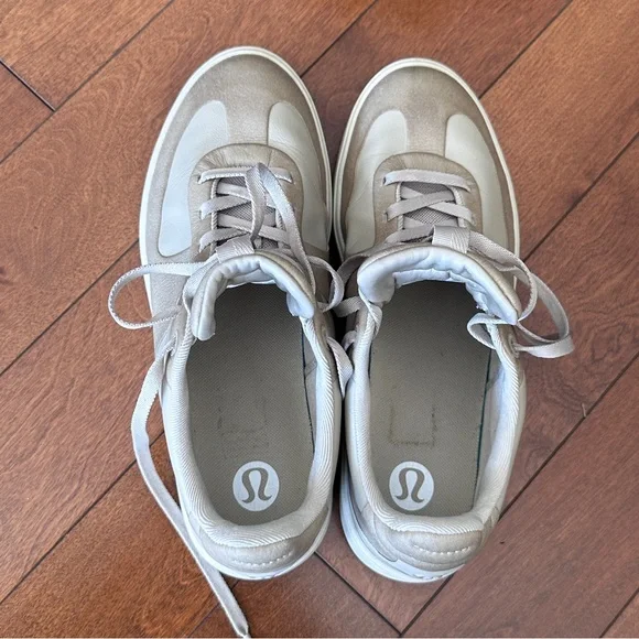Lululemon Cityverse Leather beige Sneaker Women's Beige Athletic Shoes - Picture 8 of 10